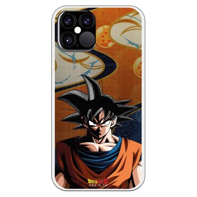 Coque pour iPhone 12 ou 12 Pro avec un design Dragon Ball Z Goku Background Balls