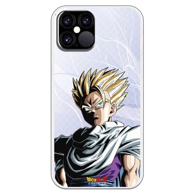 Carcasa iPhone 12 o 12 Pro con un diseño de Dragon Ball Z Gohan Super Saiyan 2