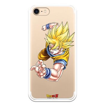 Coque pour iPhone 7 ou iPhone 8 ou SE 2020 avec un design spécial Dragon Ball Z Goku SS1 1