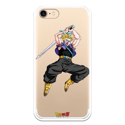 iPhone 7 oder iPhone 8 oder SE 2020 Hülle mit einem Dragon Ball Z Future Trunks Design