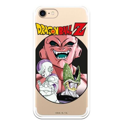 iPhone 7 or IPhone 8 or SE 2020 case with a design of Dragon Ball Z Freeza Cell and Buu