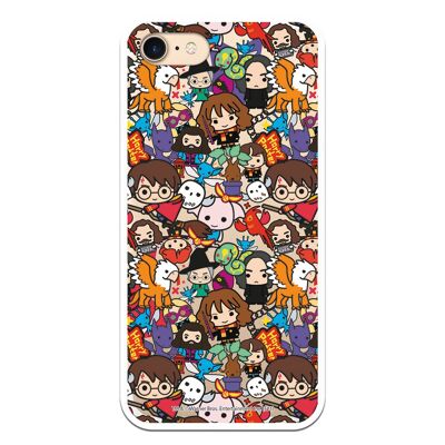 Cover per iPhone 7 o IPhone 8 o SE 2020 con design Harry Potter Charms Mix