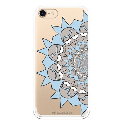 iPhone 7 or IPhone 8 or SE 2020 case with a Rick and Morty Half Rick design