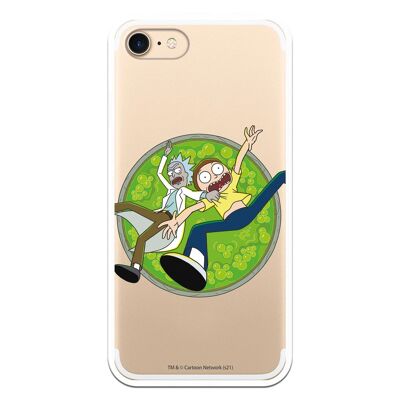 iPhone 7 or IPhone 8 or SE 2020 case with a Rick and Morty Acid design