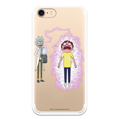 iPhone 7 or IPhone 8 or SE 2020 case with a Rick and Morty Lightning design
