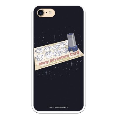 Carcasa iPhone 7 o IPhone 8 o SE 2020 con un diseño de Rick y Morty Adventure Card