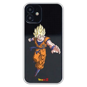 Coque pour iPhone 12 Mini avec un design Dragon Ball Z Goku SS1 Frontal 1