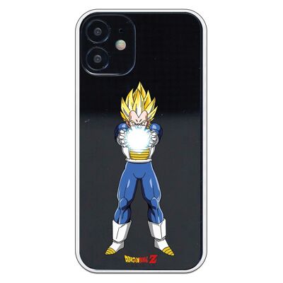 iPhone 12 Mini case with a Dragon Ball Z Vegeta Energy design