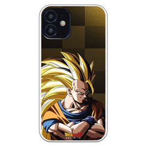 Coque pour iPhone 12 Mini avec motif Dragon Ball Z Goku SS3 Background