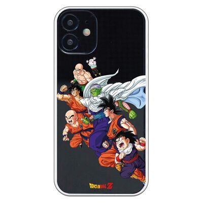 Custodia per iPhone 12 o 12 Mini con design multi-personaggio Dragon Ball Z