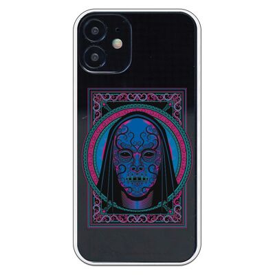 iPhone 12 Mini case with a Harry Potter Dark Mask design