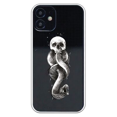 Carcasa iPhone 12 Mini con un diseño de Harry Potter Dark Mark