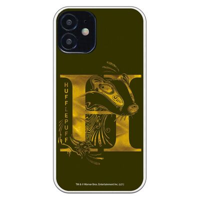 iPhone 12 Mini case with a Harry Potter Hafflepuff design