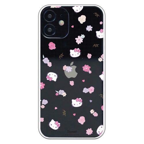 Carcasa iPhone 12 Mini con un diseño de Hello Kitty Patron Flower