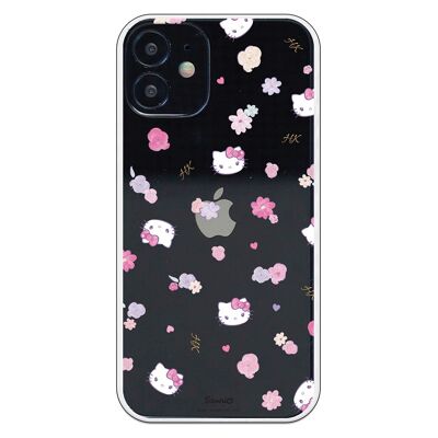 iPhone 12 Mini case with a Hello Kitty Pattern Flower design
