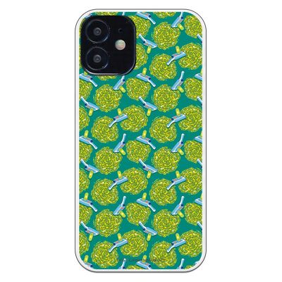 iPhone 12 Mini case with a Rick and Morty Portal design