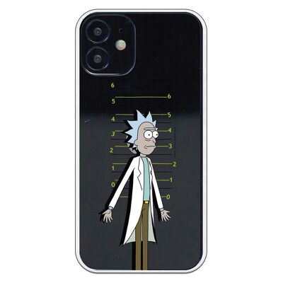 Carcasa iPhone 12 Mini con un diseño de Rick y Morty Rick