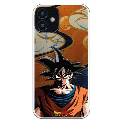 iPhone 12 Mini case with a Dragon Ball Z Goku Ball Background design
