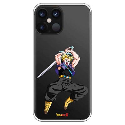 iPhone 12 Pro Max case with a Dragon Ball Z Future Trunks design
