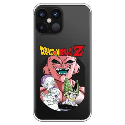 Carcasa iPhone 12 Pro Max con un diseño de Dragon Ball Z Freeza Cell y Buu