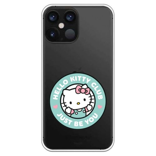 Carcasa iPhone 12 Pro Max con un diseño de Hello Kitty just be you