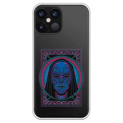 iPhone 12 Pro Max case with a Harry Potter Dark Mask design