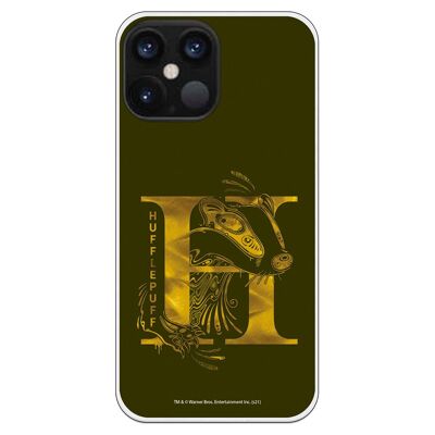 Custodia per iPhone 12 Pro Max con design Harry Potter Hafflepuff