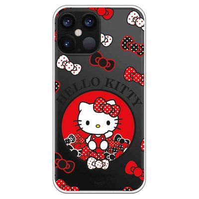 Carcasa iPhone 12 Pro Max con un diseño de Hello Kitty Lazitos de Colores