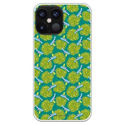 iPhone 12 Pro Max case with a Rick and Morty Portal design