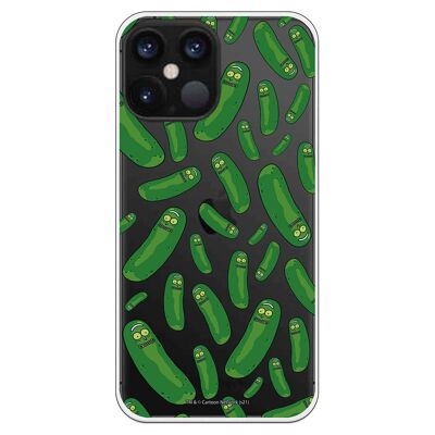 Carcasa iPhone 12 Pro Max con un diseño de Rick y Morty Pickle Rick Pat