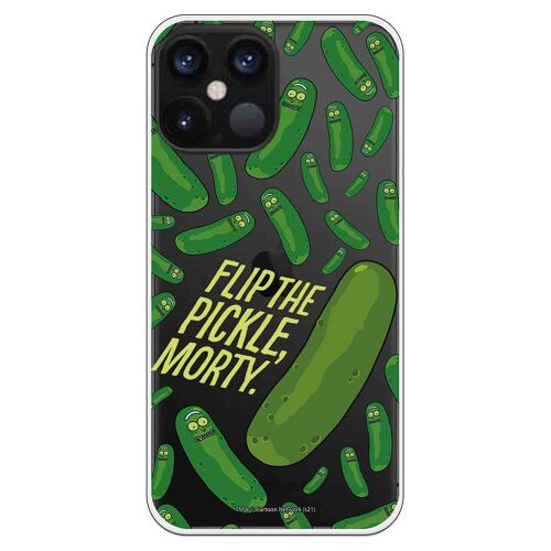 Carcasa iPhone 12 Pro Max con un diseño de Rick y Morty Flip Morty