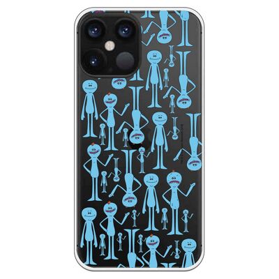 iPhone 12 Pro Max Hülle mit Rick and Morty Design Mr. Meeseeks Blick auf mich