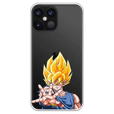 Carcasa iPhone 12 Pro Max con un diseño de Dragon Ball Z Goku Super Saiyan