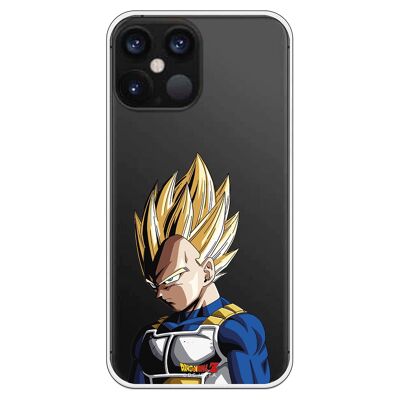 iPhone 12 Pro Max case with a Dragon Ball Z Vegeta Super Saiyan design