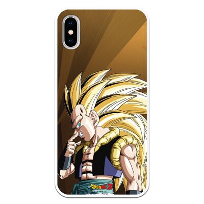 iPhone X or XS case with a Dragon Ball Z Gotenks SS3 design