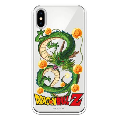 iPhone X or XS case with a Dragon Ball Z Shenron and Balls design