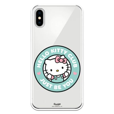 iPhone X or XS case with a Hello Kitty just be you design