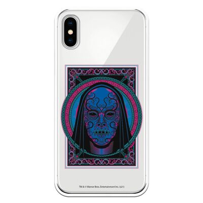 Custodia per iPhone X o XS con design Harry Potter Dark Mask