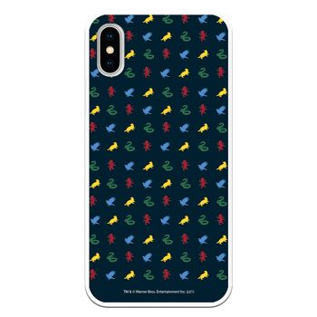 Coque pour iPhone X ou XS avec motif Harry Potter Shields 1