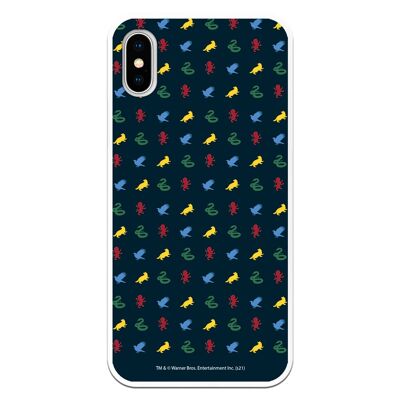 iPhone X or XS case with a Harry Potter Shields design