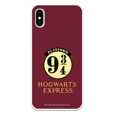 Coque pour iPhone X ou XS avec un motif Harry Potter Hogwarts Express