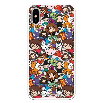 iPhone X or XS case with a Harry Potter Charms Mix design