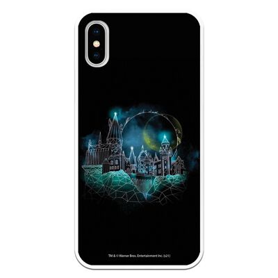 Custodia per iPhone X o XS con un design di Harry Potter Hogwarts
