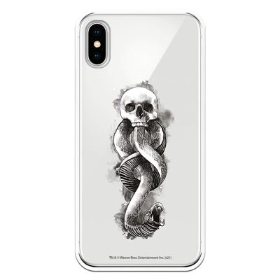 Custodia per iPhone X o XS con design Harry Potter Dark Mark