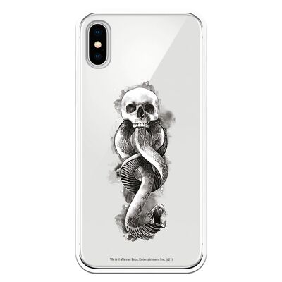 iPhone X or XS case with a Harry Potter Dark Mark design