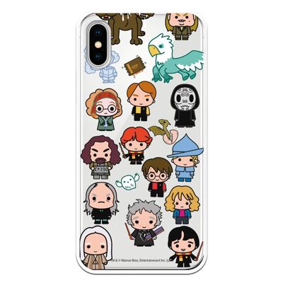 iPhone X or XS case with a Harry Potter Funkos Mix design