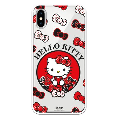 iPhone X or XS case with a design of Hello Kitty Colorful Bows