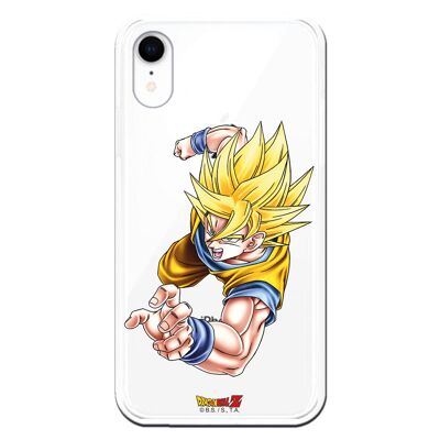 Custodia per iPhone XR con design Dragon Ball Z Goku SS1 Special