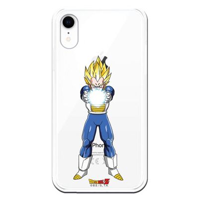 Cover per iPhone XR con design Dragon Ball Z Vegeta Energia