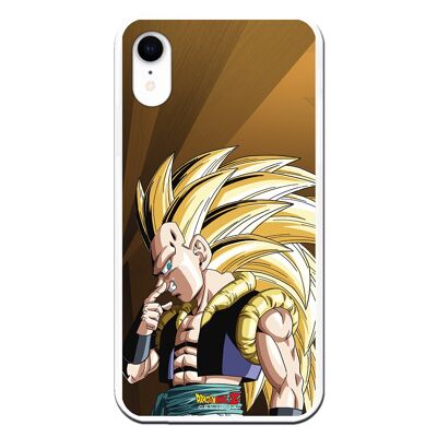 iPhone XR case with a Dragon Ball Z Gotenks SS3 design